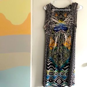 Lightweight Colorful Boho Tank Dress Size Small